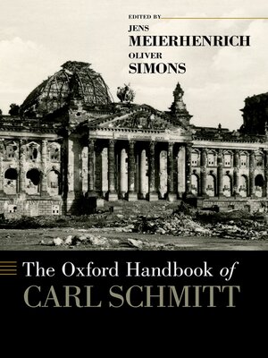 cover image of The Oxford Handbook of Carl Schmitt